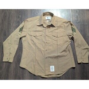 Defense Logistics Agency Valor Collection 18/35  SS USMC Women’s Shirt Khaki